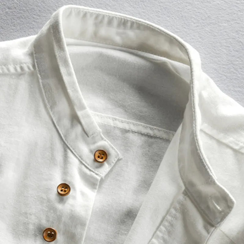 Pax | The Stand-Collar Button Shirt