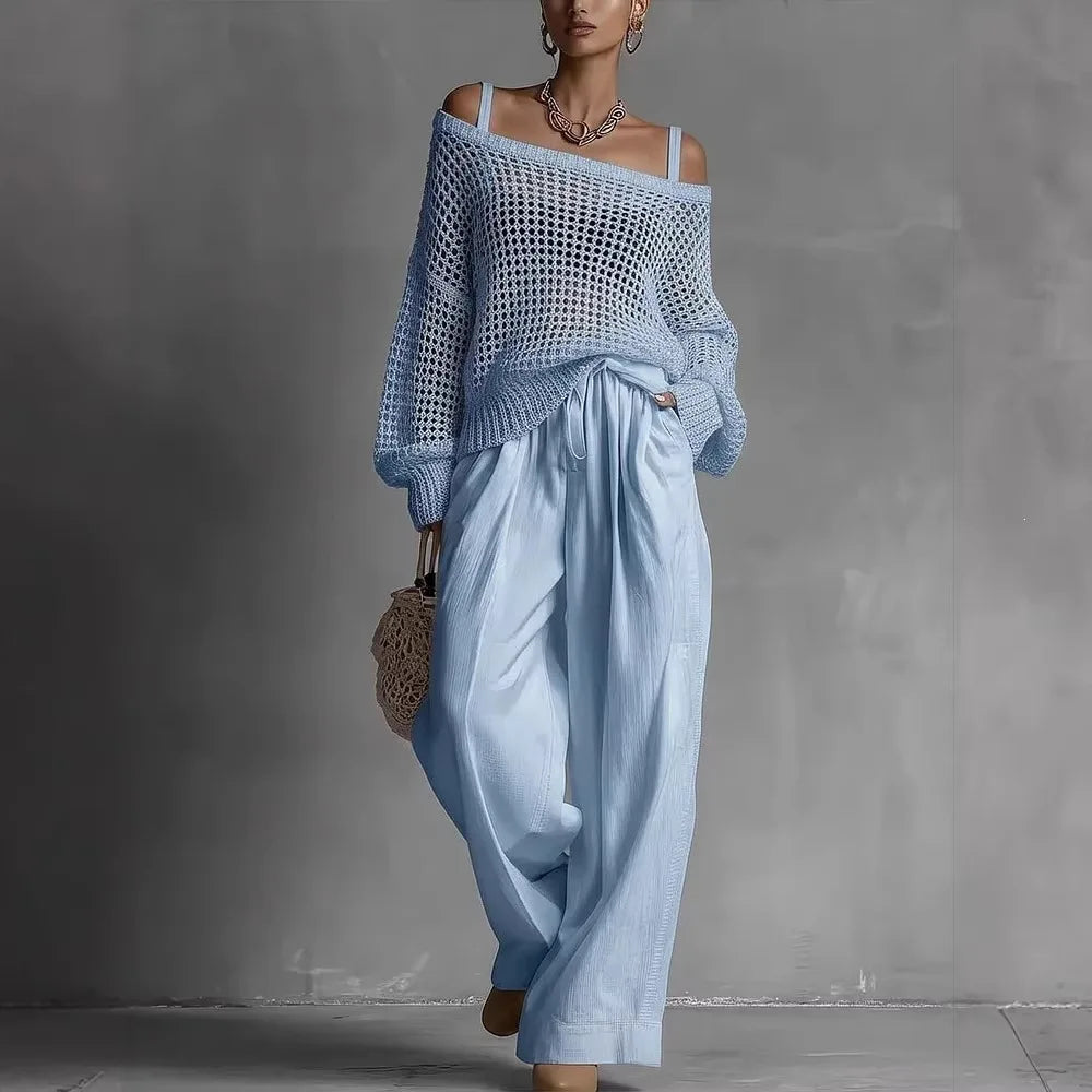 Íde | The Off-Shoulder Wide-Leg Set