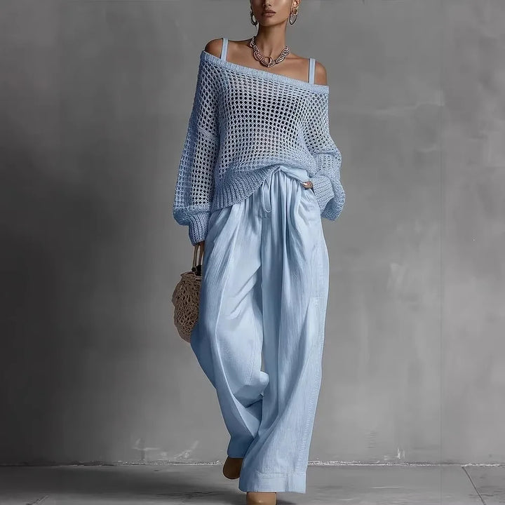 Íde | The Off-Shoulder Wide-Leg Set
