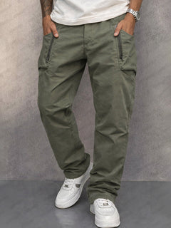 Prudence | Slim Utility Trousers with Zip Pockets