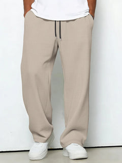 Diarmuid | Men's Straight-Leg Trousers with Drawstring Waist