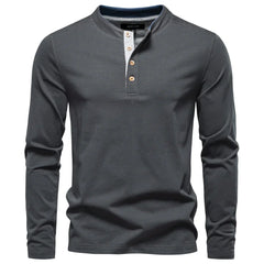 Tadhg | Men's Plain Long-Sleeve T-Shirt