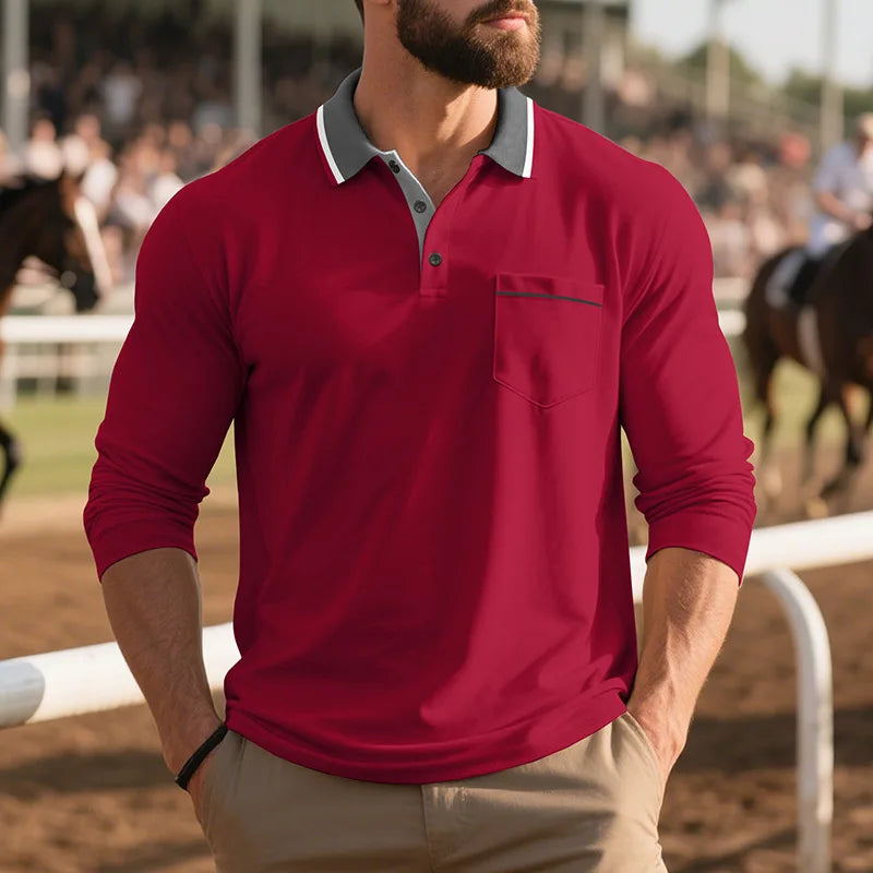 Ruaidhrí | The Refined Long-Sleeve Polo