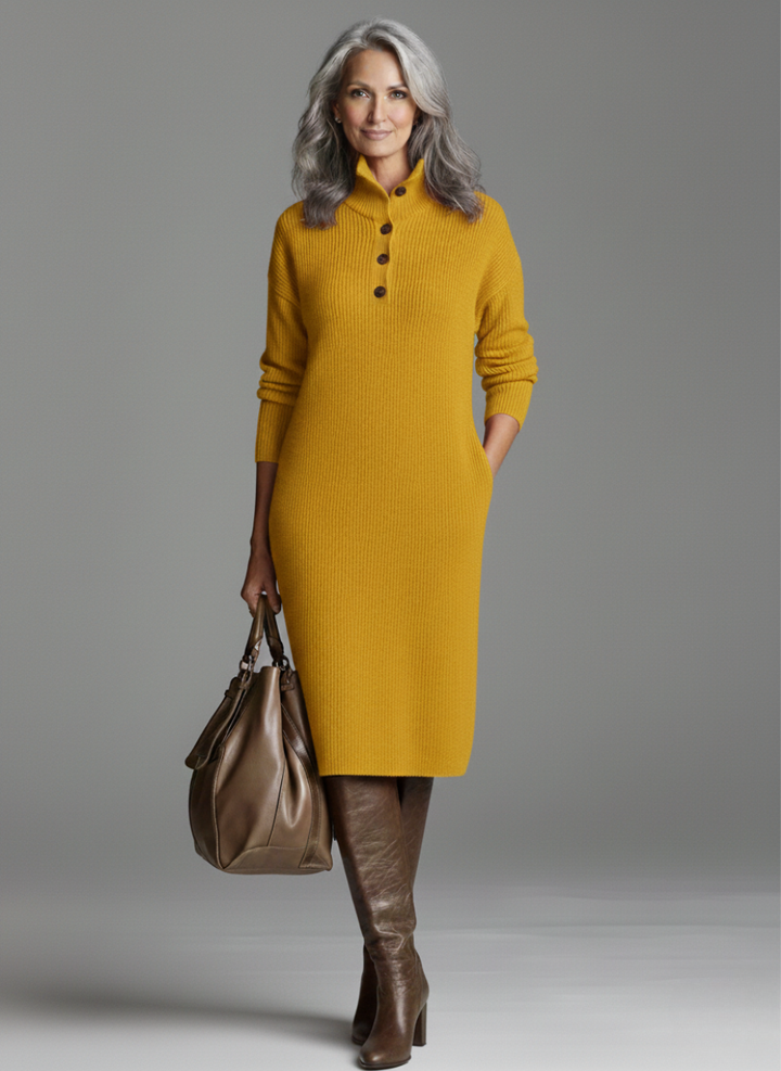 Halle | The Sleek Ribbed Midi