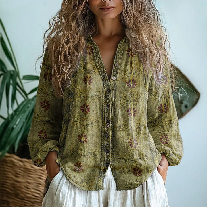 Éabha | The Vintage Print Button Shirt