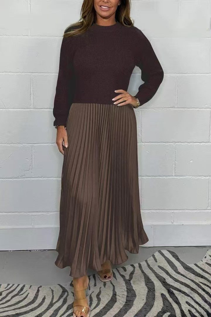 Saorla | The Long-Sleeve Pleated Maxi