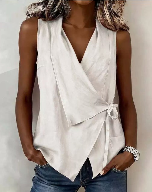 Áebgrena | The Sleeveless Blouse, Refined
