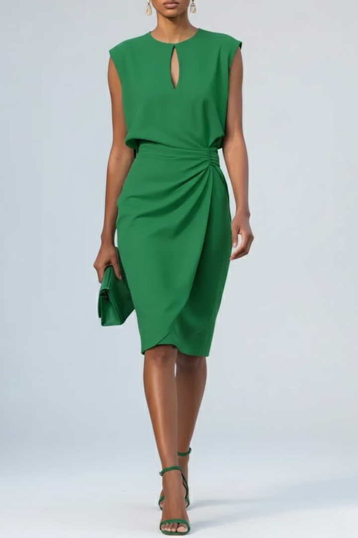 Henriette | The Keyhole Midi Dress