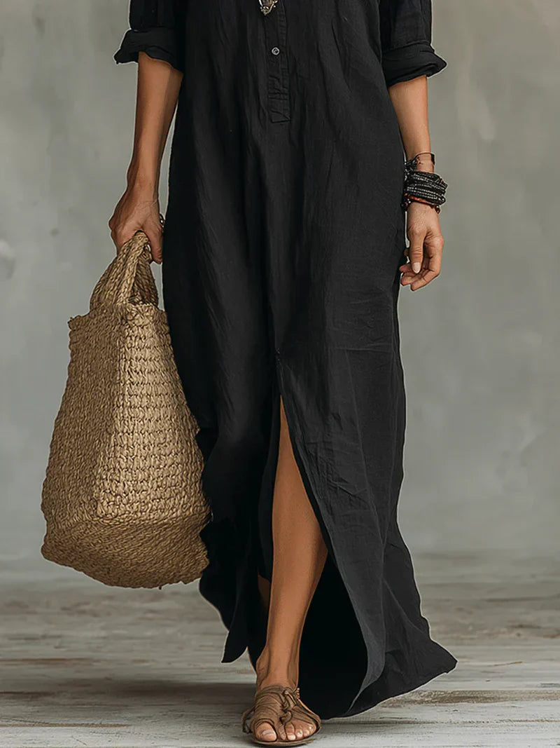 Ríonach | The Boho Button-Down Maxi