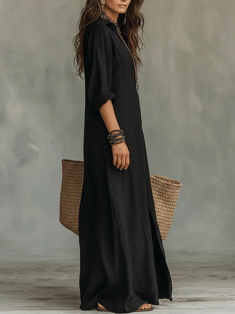Ríonach | The Boho Button-Down Maxi