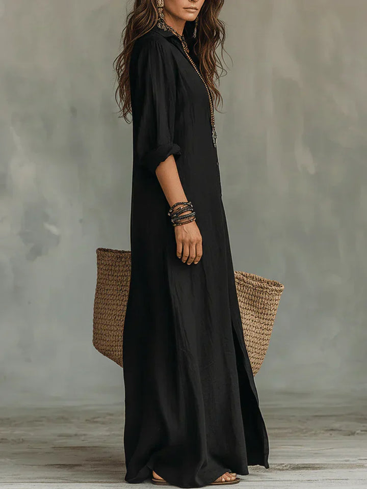 Ríonach | The Boho Button-Down Maxi