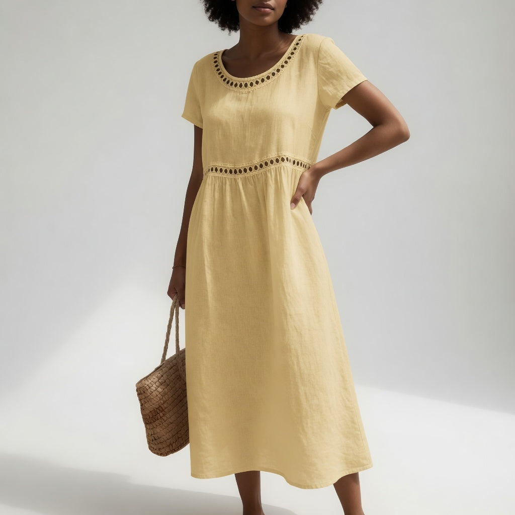 Almha | The Embroidered Midi Dress