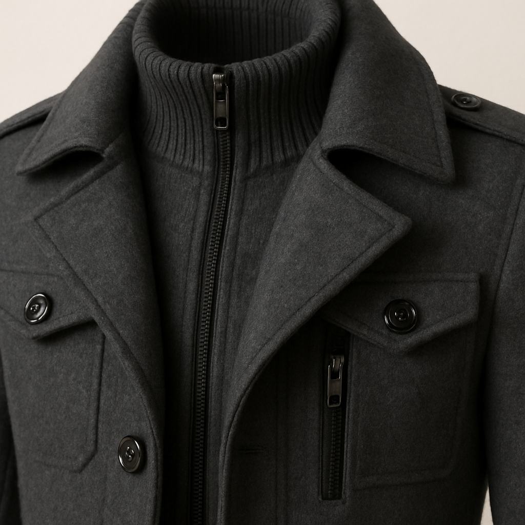 Amhlaoibh | The Tailored Double-Breasted Overcoat