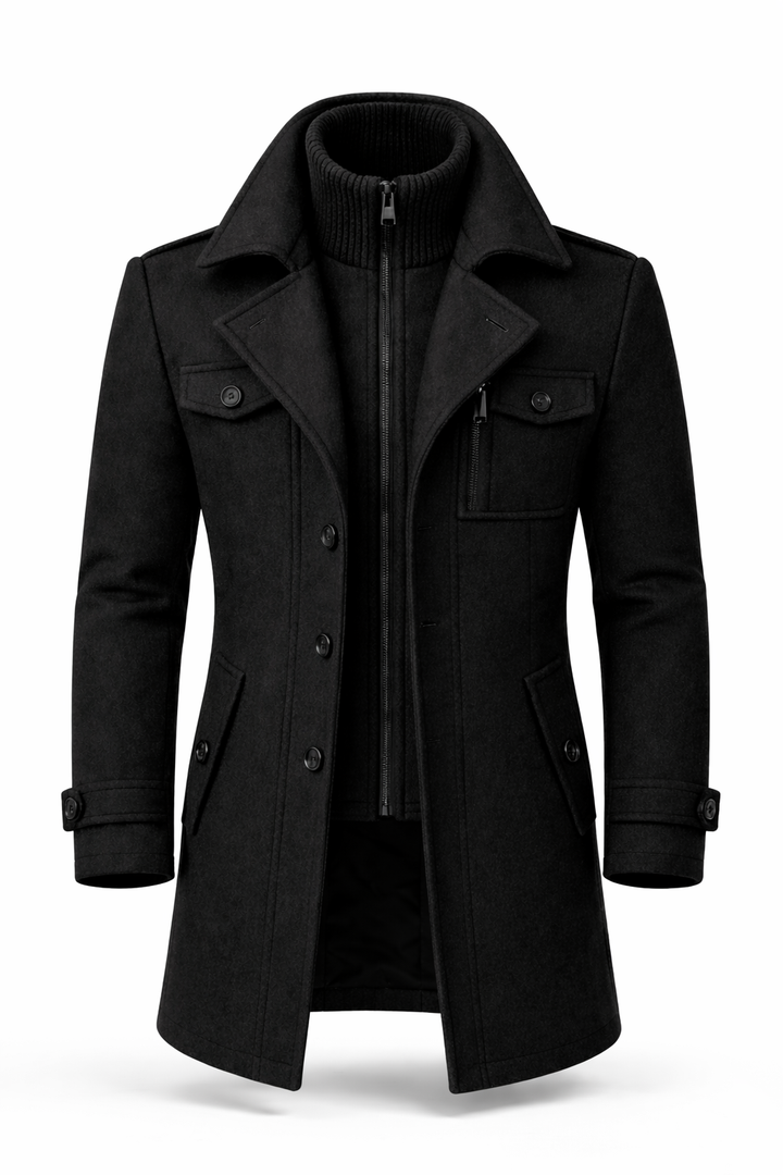 Amhlaoibh | The Tailored Double-Breasted Overcoat