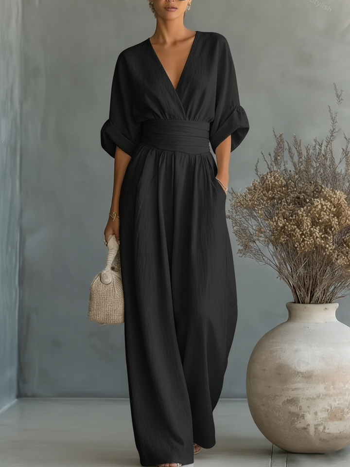 Catriona | The High-Waist Wide-Leg Jumpsuit