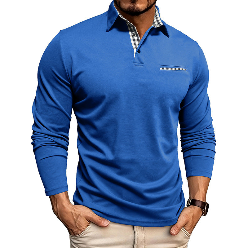 Tomás | The Long-Sleeve Checkered Polo