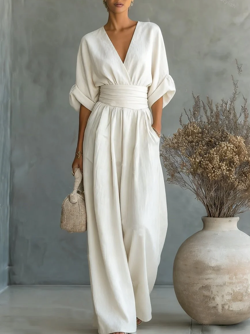 Catriona | The High-Waist Wide-Leg Jumpsuit