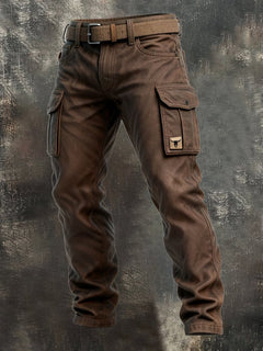 Ronan | Utility Cargo Trousers with Button-Flap Pockets