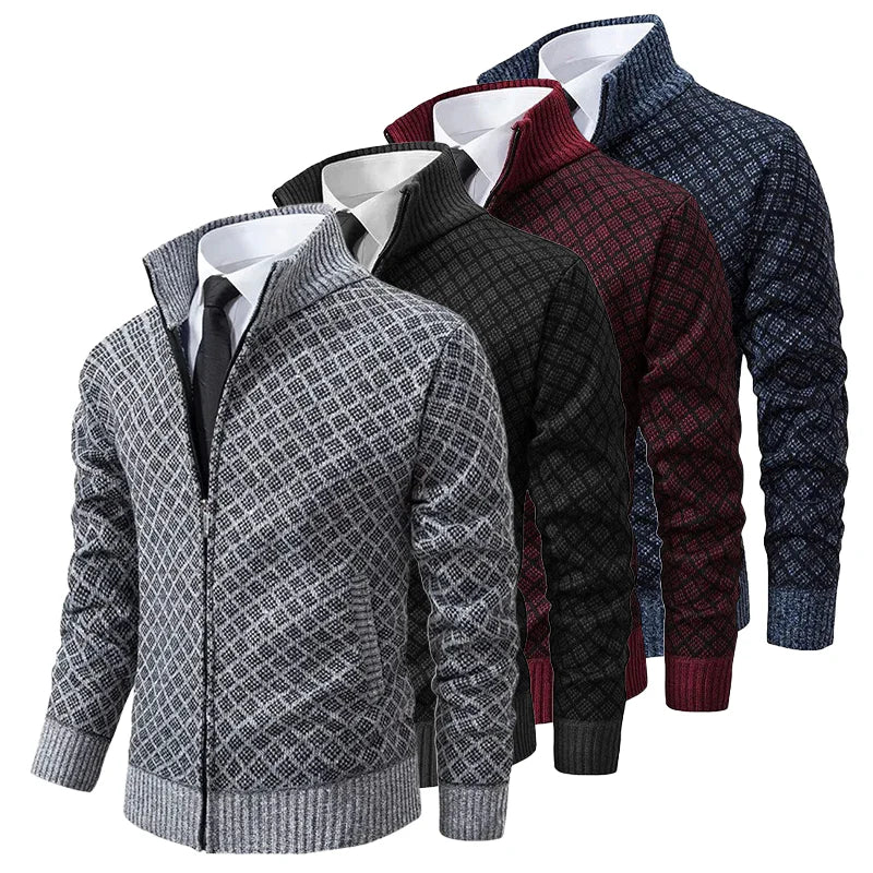 Ultán | The Stand-Collar Zip Cardigan