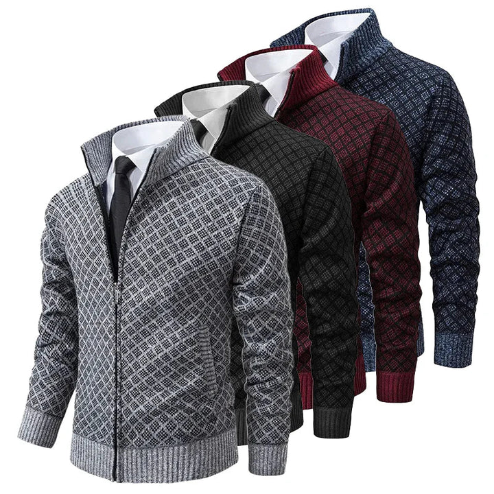 Ultán | The Stand-Collar Zip Cardigan