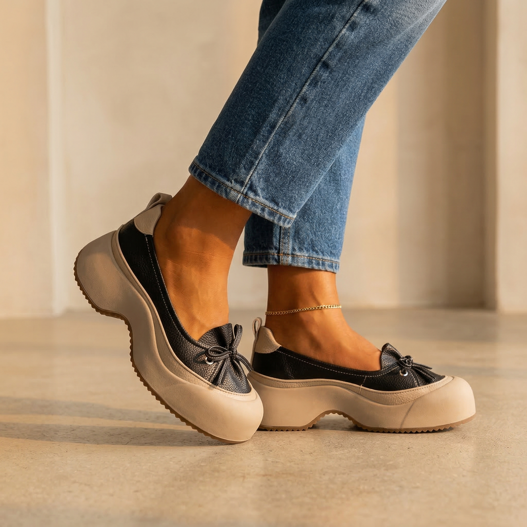 Muirgen | The Bow-Detail Platform Shoe