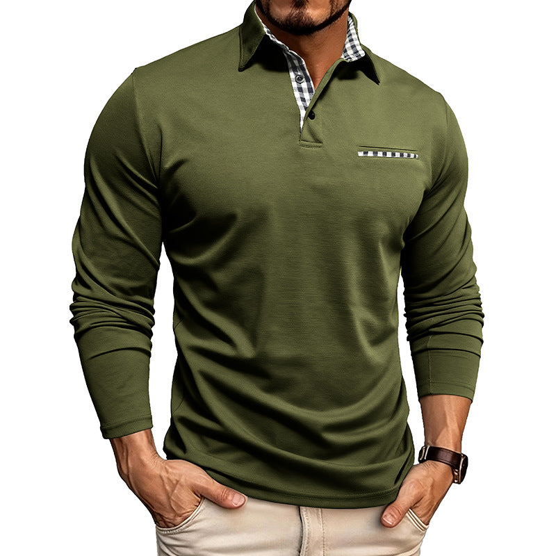 Tomás | The Long-Sleeve Checkered Polo