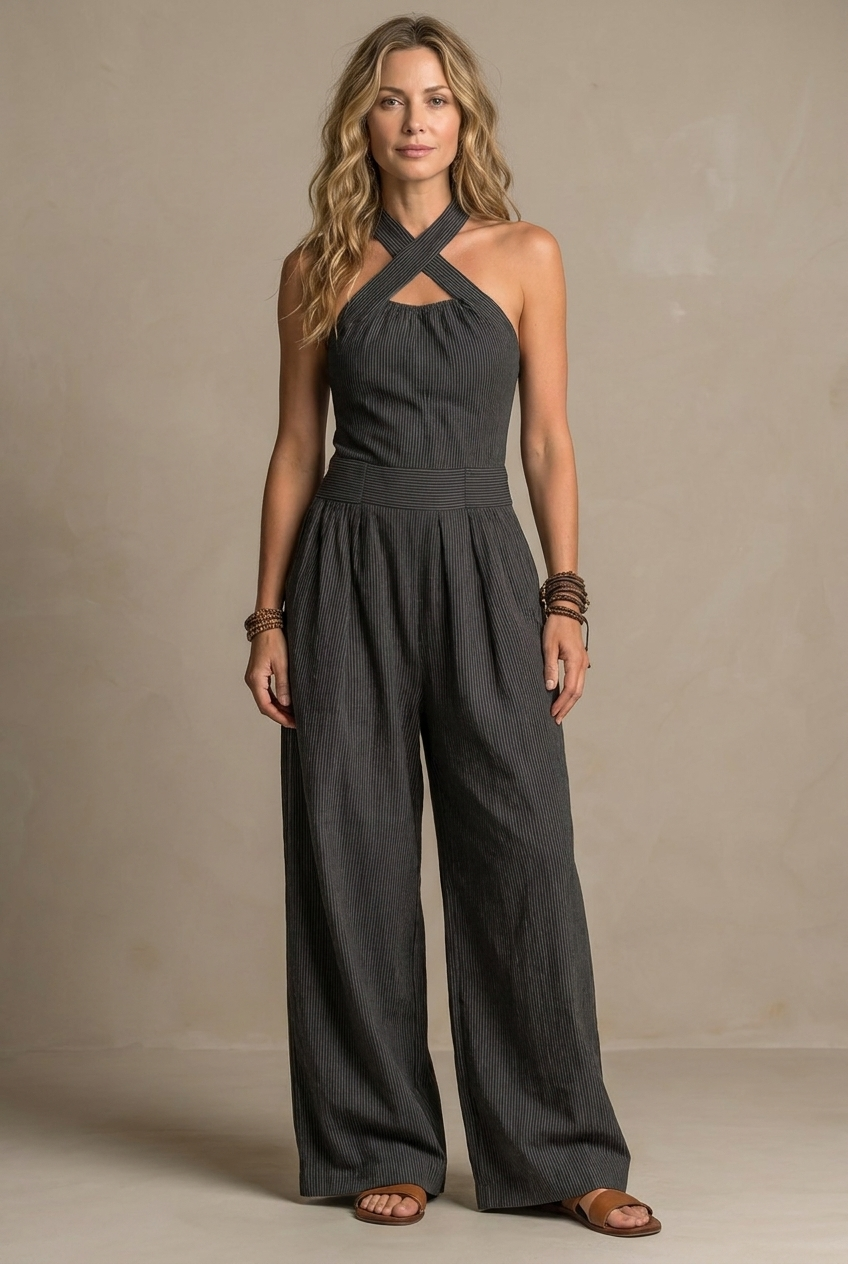 Isibéal | The Halter Wide-Leg Jumpsuit