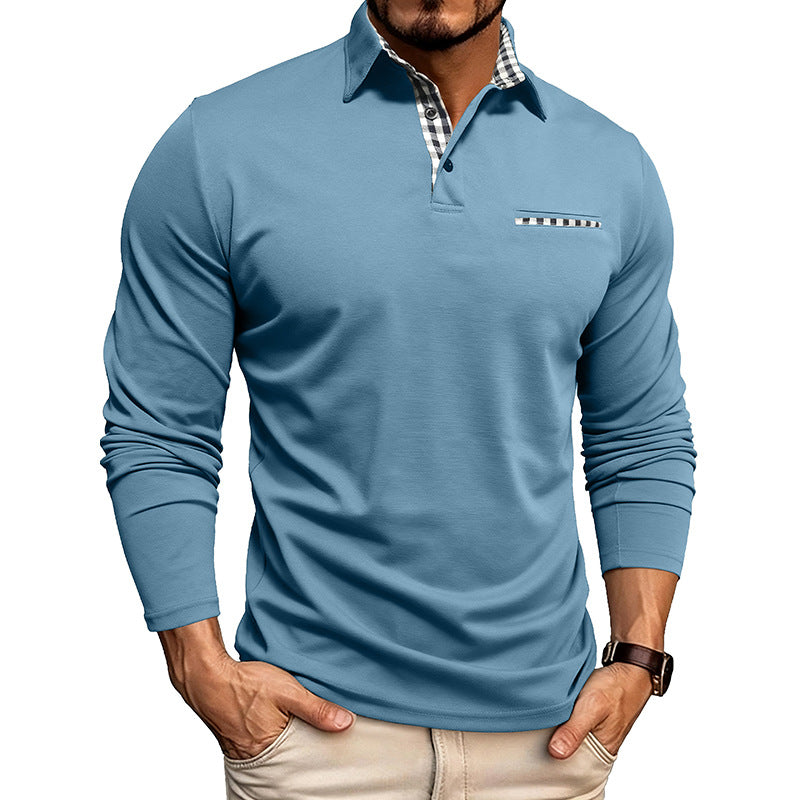 Tomás | The Long-Sleeve Checkered Polo