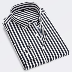 Killeen | Men's Classic Striped Button-Up Shirt