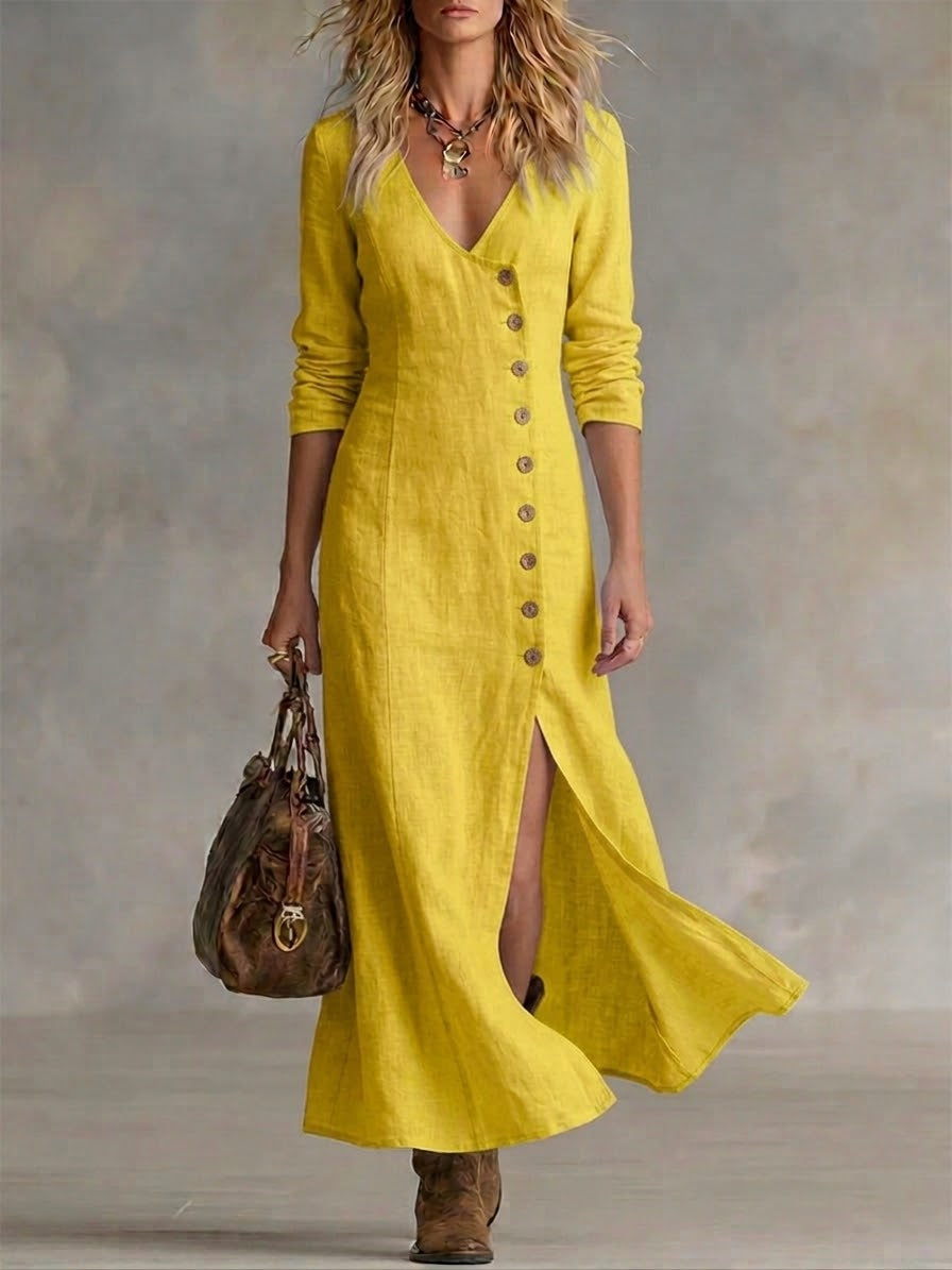 Cressida | The Tailored Button-Front Maxi