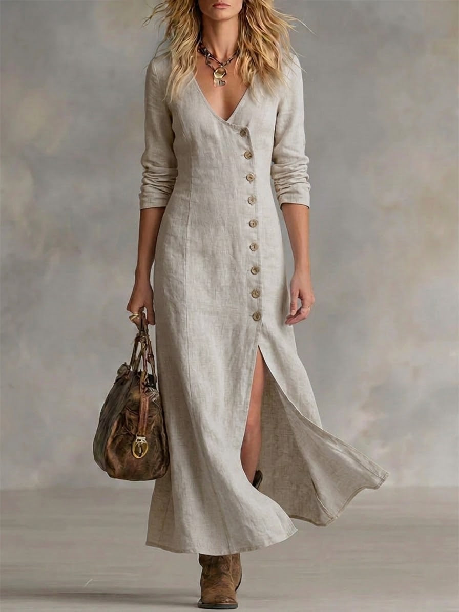 Cressida | The Tailored Button-Front Maxi