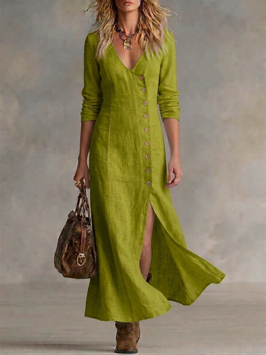 Cressida | The Tailored Button-Front Maxi