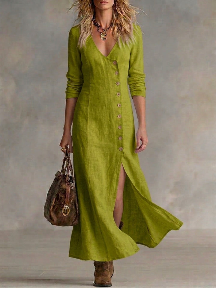 Cressida | The Tailored Button-Front Maxi