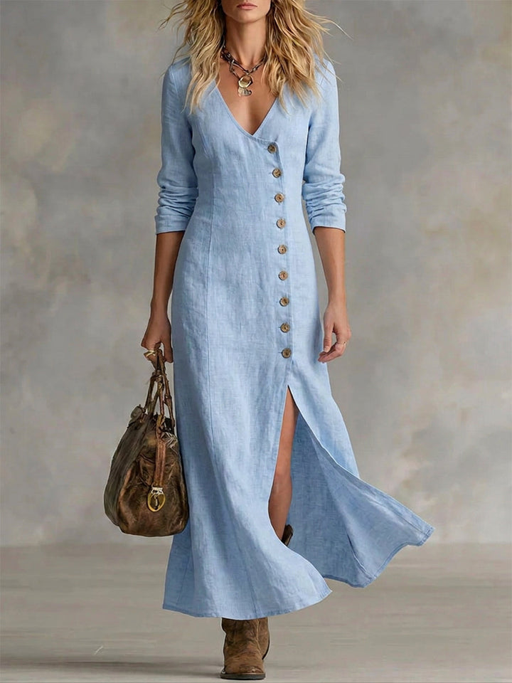 Cressida | The Tailored Button-Front Maxi