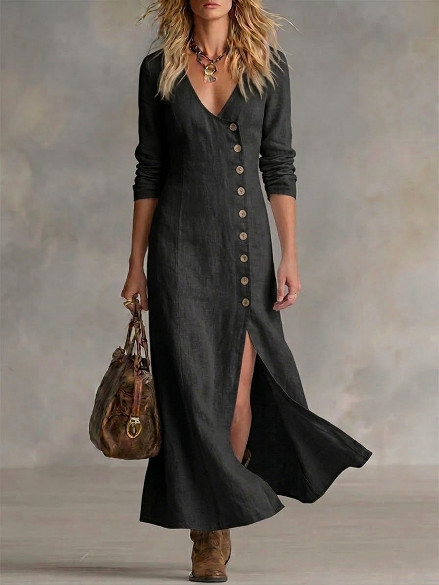 Cressida | The Tailored Button-Front Maxi