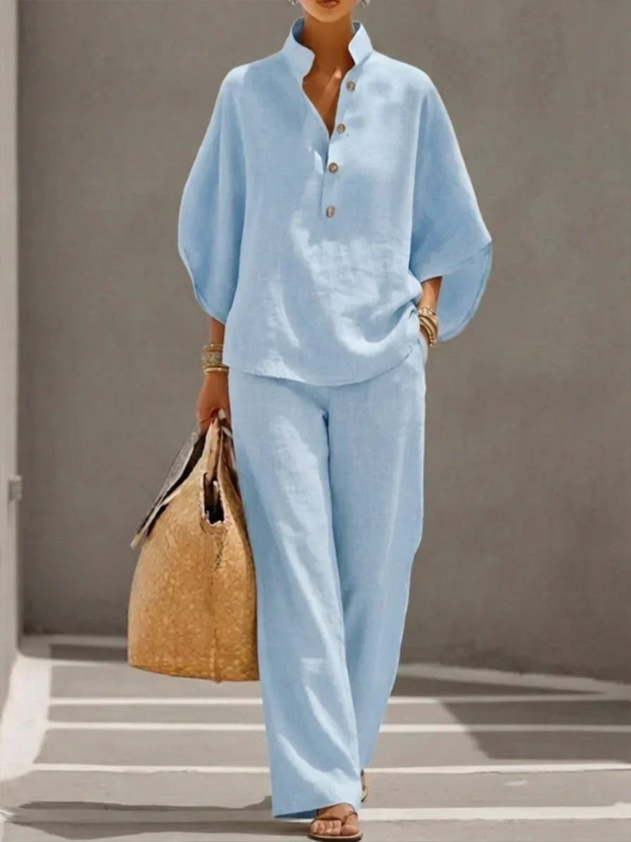 Ciarnat | The Flowing Bat-Sleeve Set