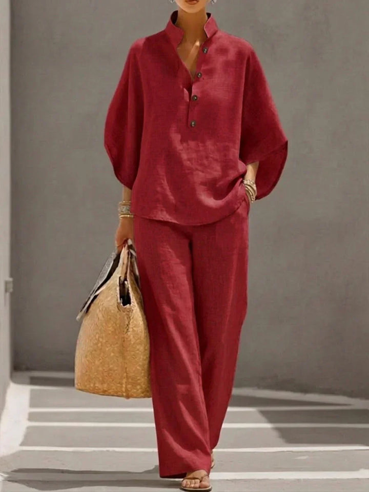 Ciarnat | The Flowing Bat-Sleeve Set