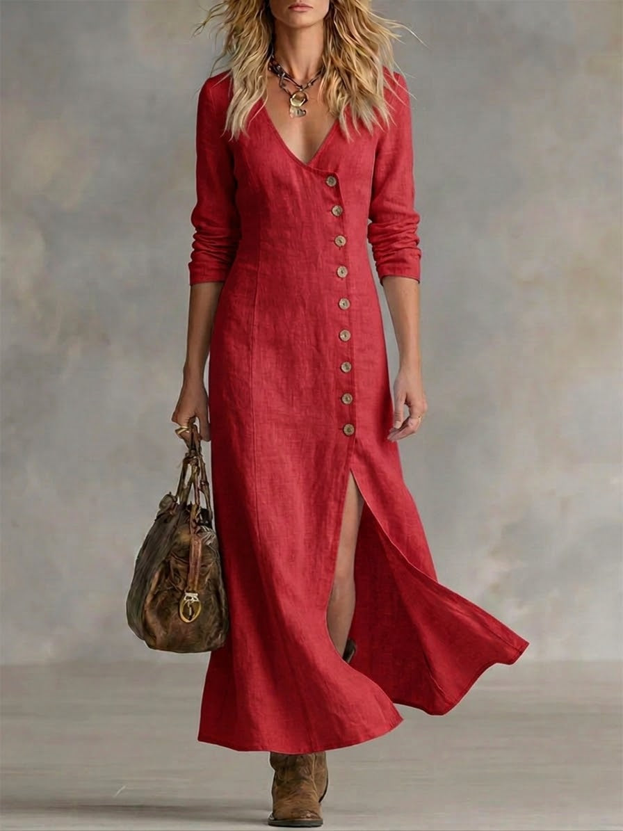 Cressida | The Tailored Button-Front Maxi