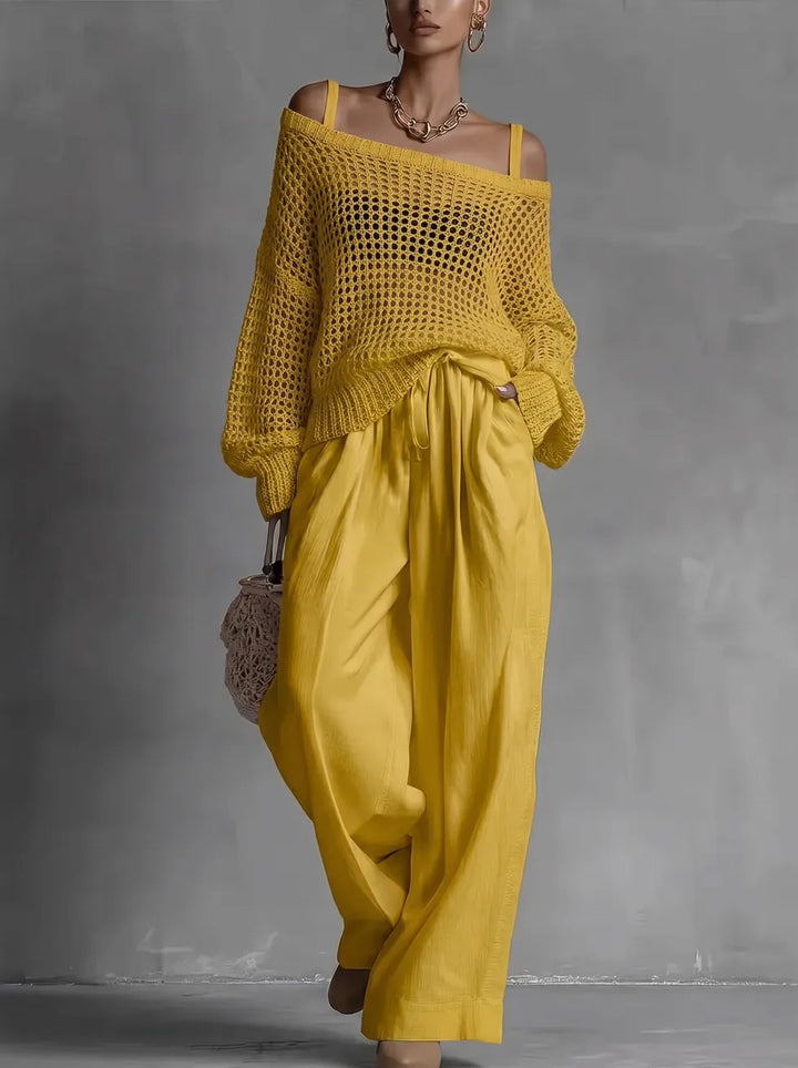 Íde | The Off-Shoulder Wide-Leg Set