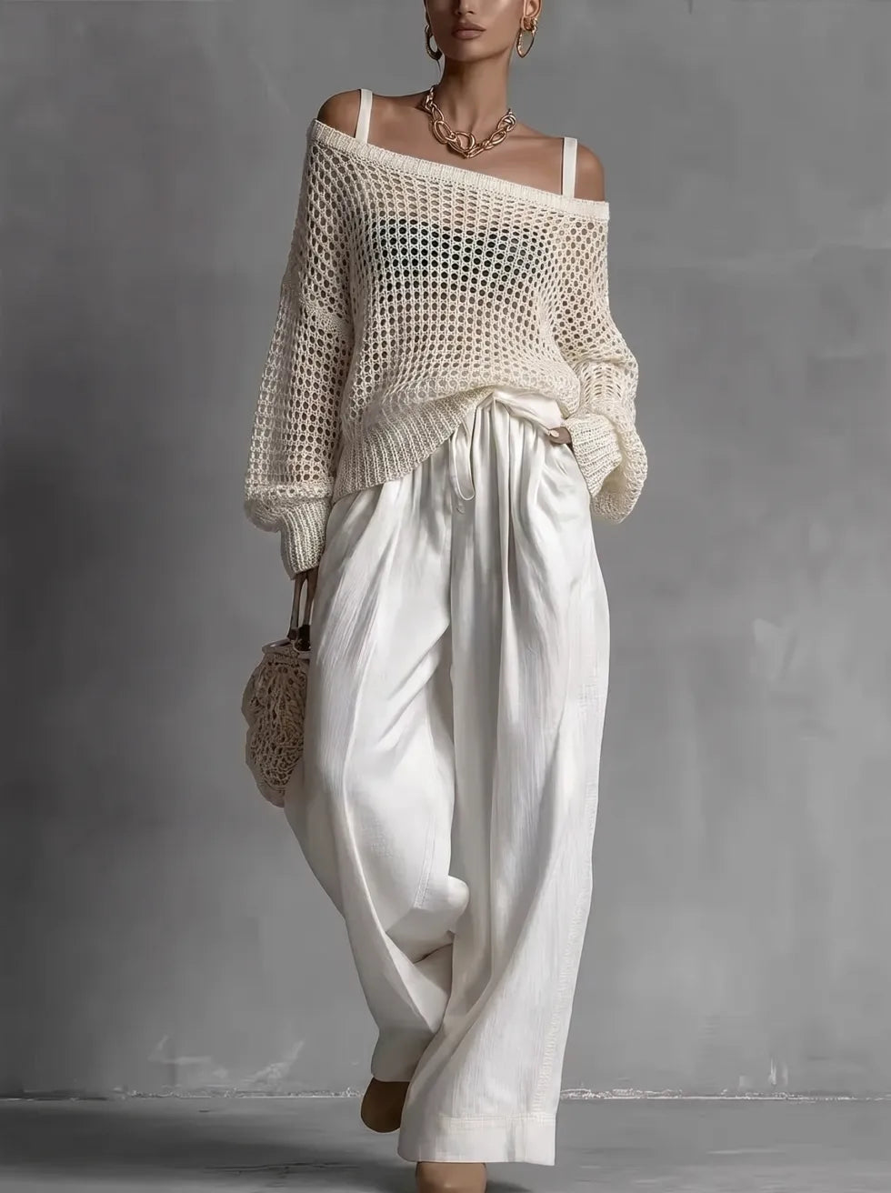 Íde | The Off-Shoulder Wide-Leg Set